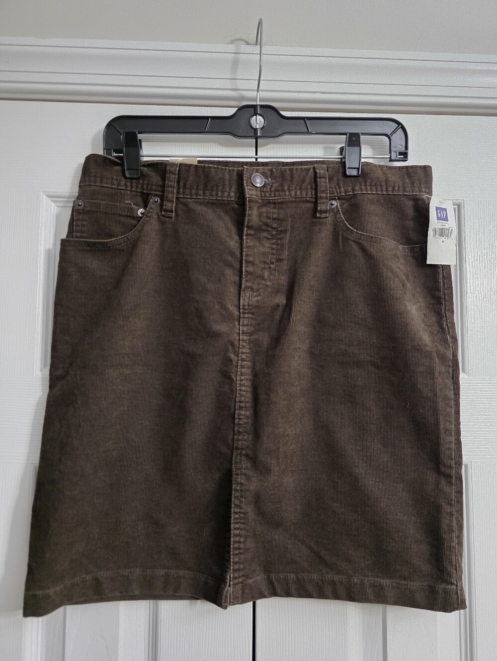 GAP Brown Corduroy Pencil Skirt Women's Size 6 NWT